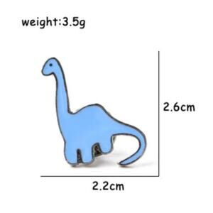 Blue Dinosaur Pin Brooch